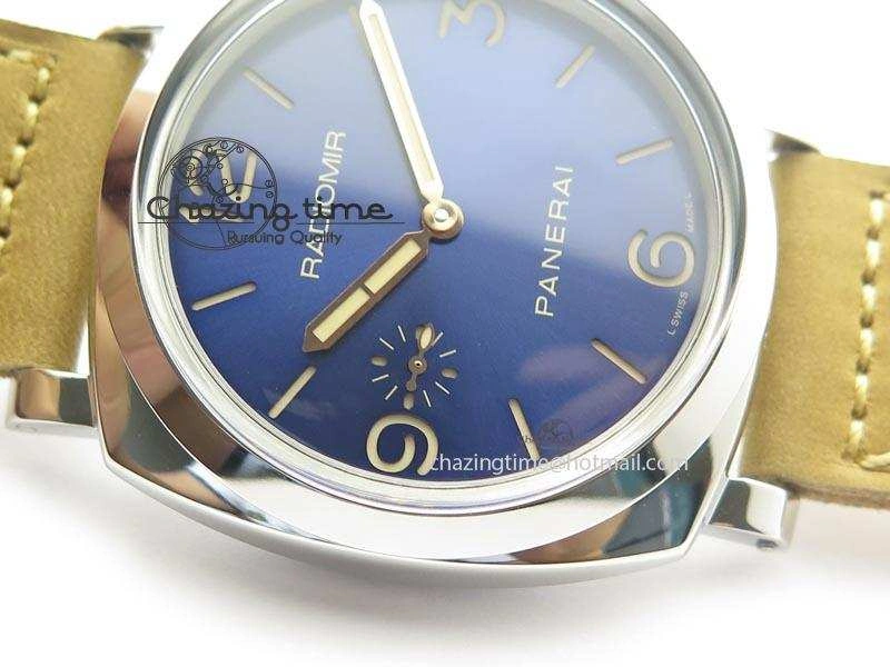 EasyMatch PAM690 Q SF Best Edition Blue Dial On Brown Leather Strap P.3000 Super Clone 8495