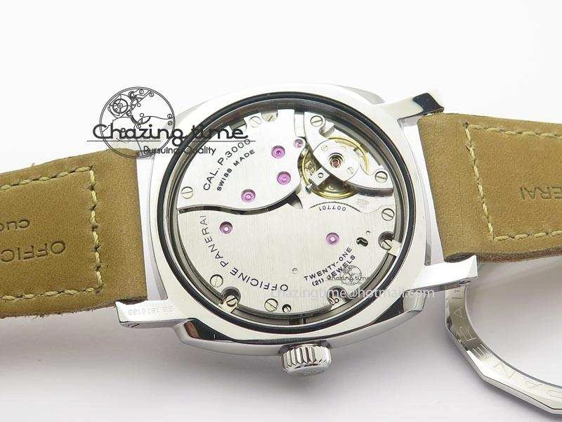 EasyMatch PAM690 Q SF Best Edition Blue Dial On Brown Leather Strap P.3000 Super Clone 8495
