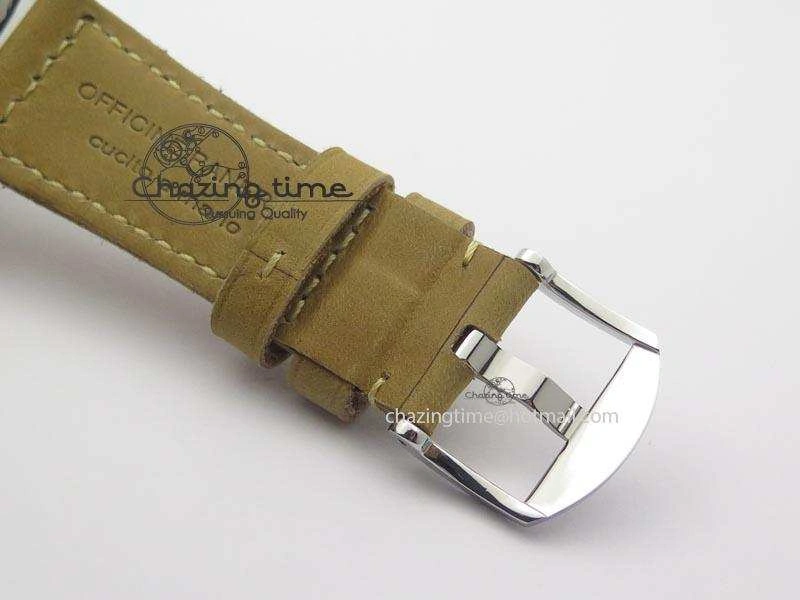 EasyMatch PAM690 Q SF Best Edition Blue Dial On Brown Leather Strap P.3000 Super Clone 8495
