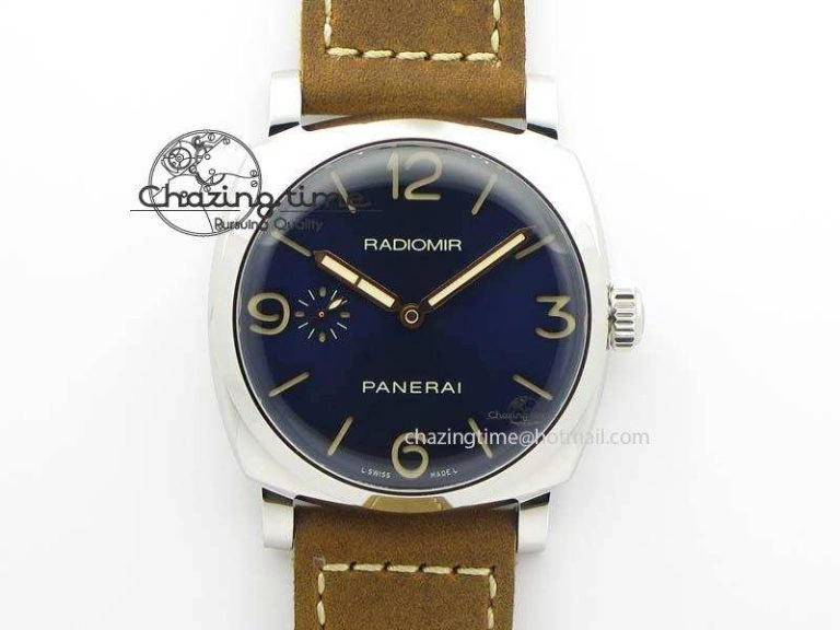 Colorful PAM690 S V6F Best Edition Blue Dial On Brown Asso Strap P 8491