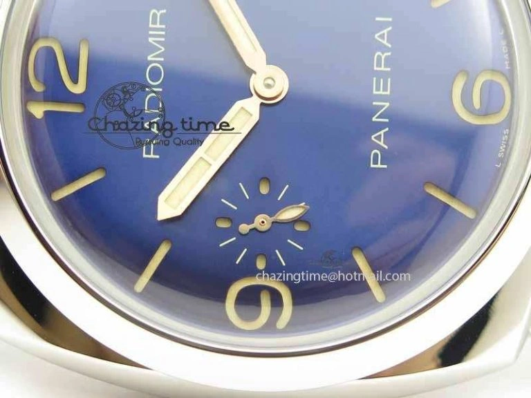 PAM690 S ZF Best Edition Blue Dial On Brown Leather Strap P.3000 Super Clone ( Sapphire ) Fashionable 8449