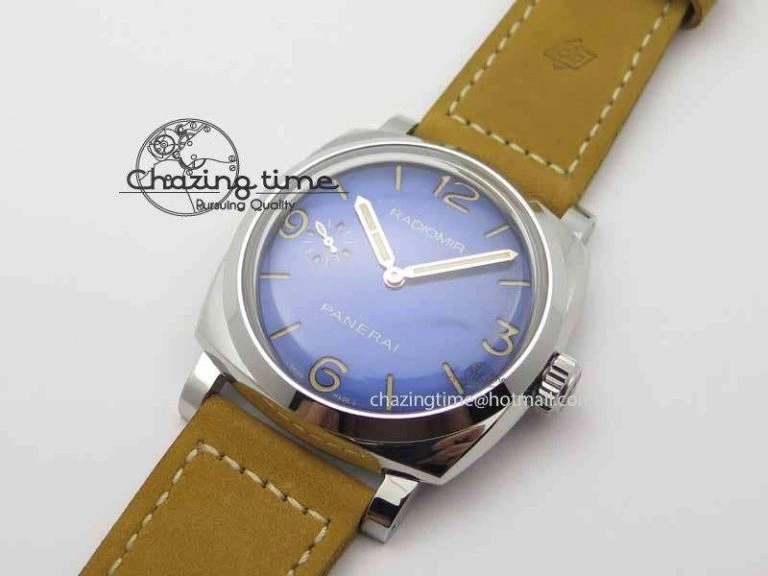 PAM690 S ZF Best Edition Blue Dial On Brown Leather Strap P.3000 Super Clone ( Sapphire ) Fashionable 8449