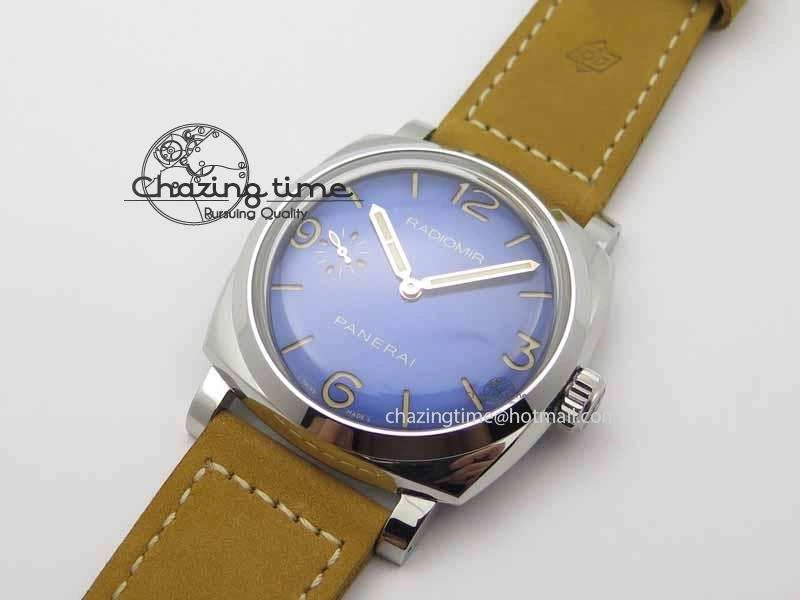 PAM690 S ZF Best Edition Blue Dial On Brown Leather Strap P.3000 Super Clone ( Sapphire ) Fashionable 8449