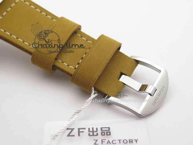 PAM690 S ZF Best Edition Blue Dial On Brown Leather Strap P.3000 Super Clone ( Sapphire ) Fashionable 8449