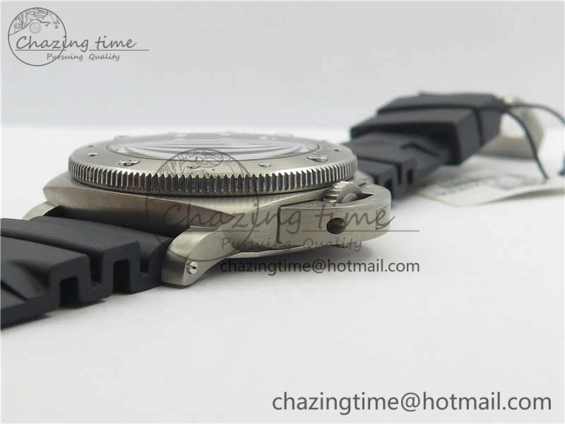 PAM692 T Titanium VSF 1:1 Best Edition on Black Rubber Strap P.9010 Super Clone (Free Nylon Strap) Snug 8410