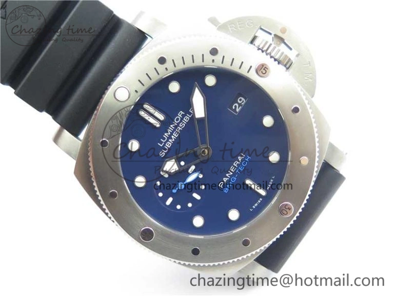 PAM692 T Titanium VSF 1:1 Best Edition on Black Rubber Strap P.9010 Super Clone (Free Nylon Strap) Snug 8410