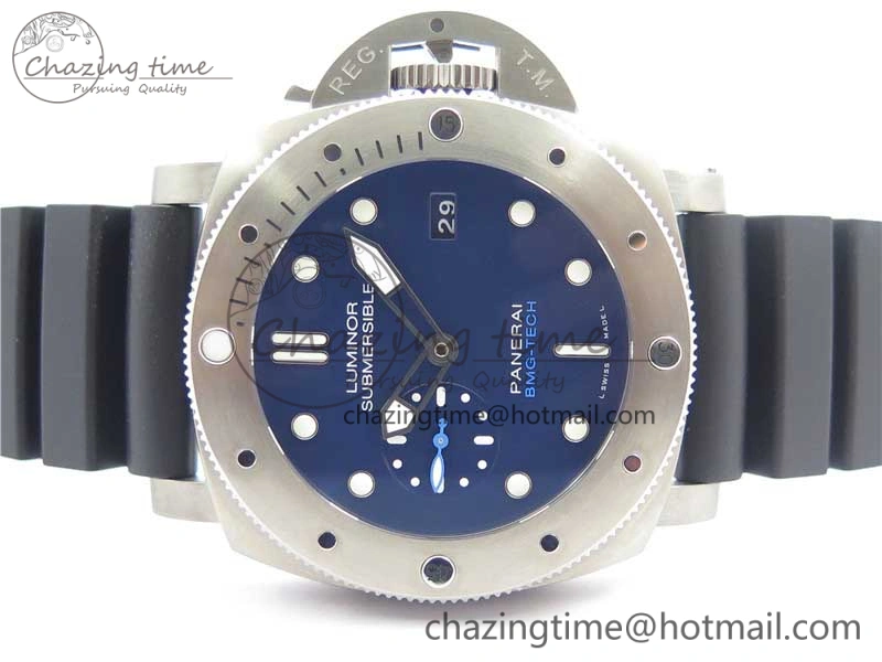 PAM692 T Titanium VSF 1:1 Best Edition on Black Rubber Strap P.9010 Super Clone (Free Nylon Strap) Snug 8410