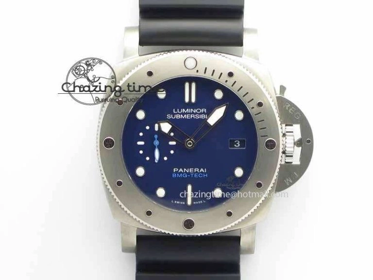 Thermal PAM692 T Titanium XF Best Edition Blue Dial On Black Rubber Strap P. 8450
