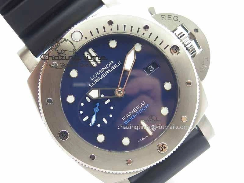 Thermal PAM692 T Titanium XF Best Edition Blue Dial On Black Rubber Strap P. 8450