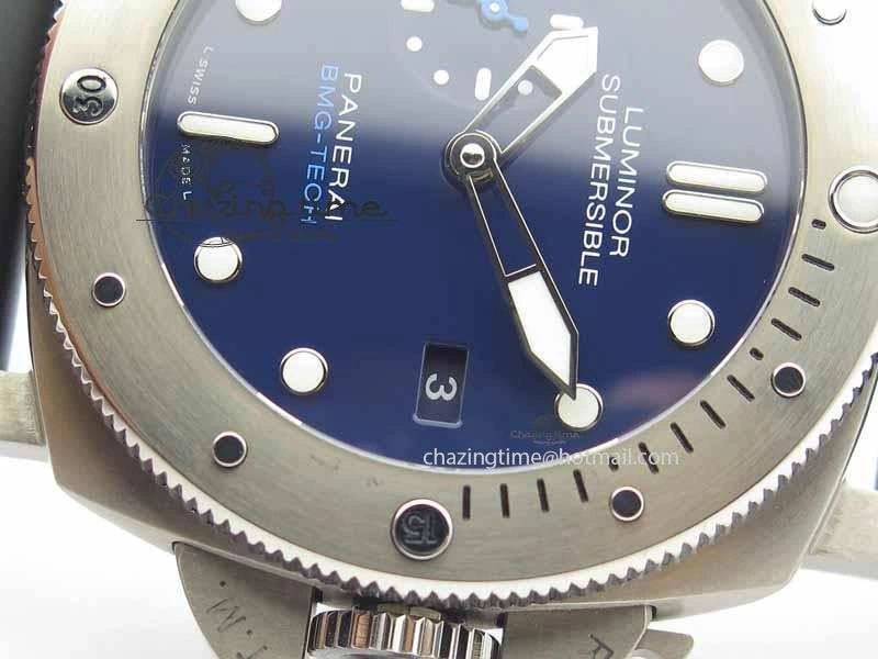 Thermal PAM692 T Titanium XF Best Edition Blue Dial On Black Rubber Strap P. 8450