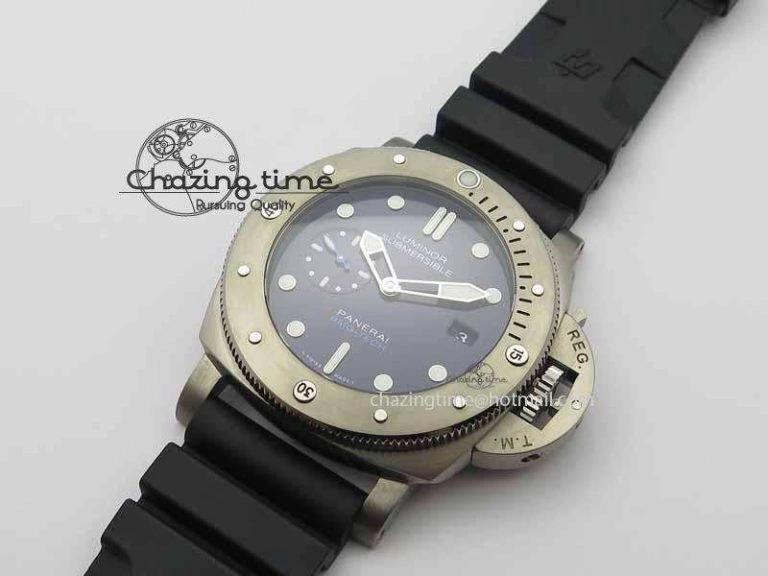 Thermal PAM692 T Titanium XF Best Edition Blue Dial On Black Rubber Strap P. 8450