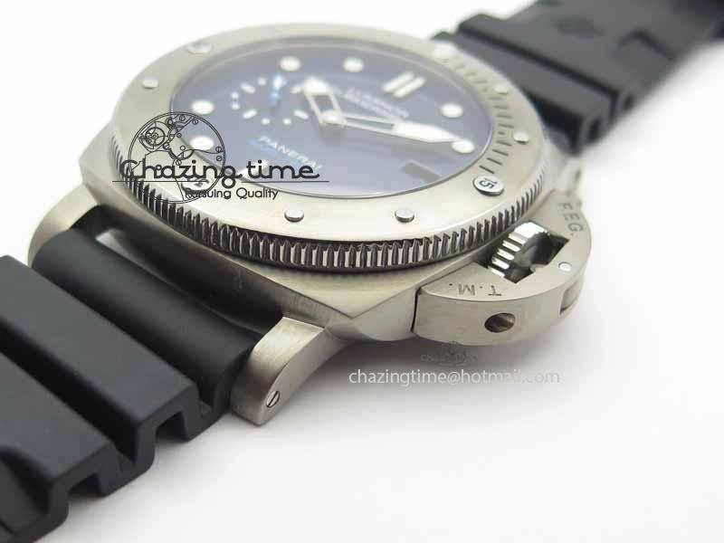 Thermal PAM692 T Titanium XF Best Edition Blue Dial On Black Rubber Strap P. 8450
