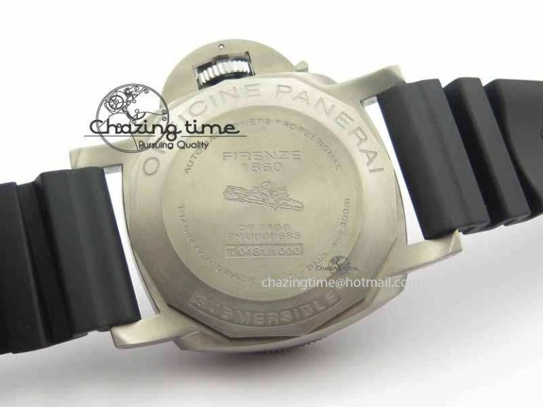 Thermal PAM692 T Titanium XF Best Edition Blue Dial On Black Rubber Strap P. 8450