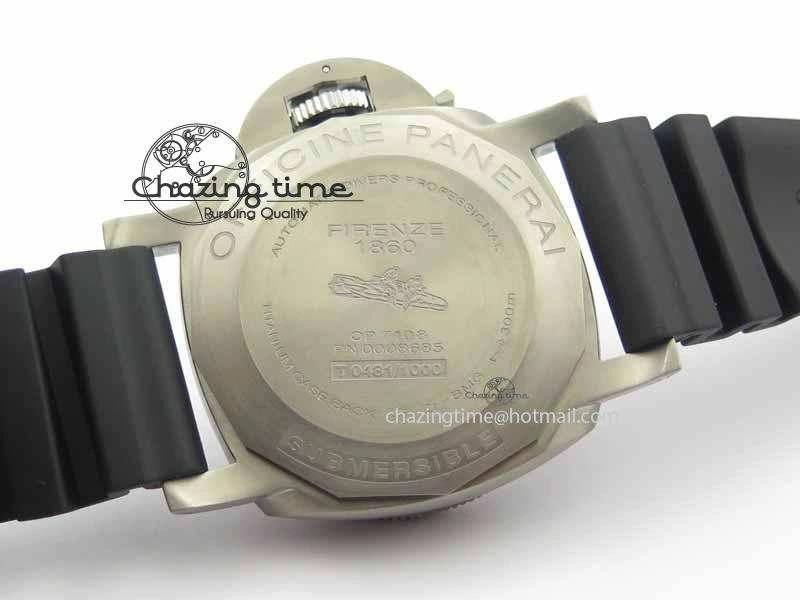 Thermal PAM692 T Titanium XF Best Edition Blue Dial On Black Rubber Strap P. 8450