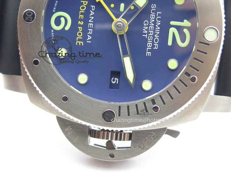 Breathable PAM719 S Titanium “Pole2Pole ” V6F 1:1 Best Edition On Black Rubber Strap P.9001 Super Clone 8474