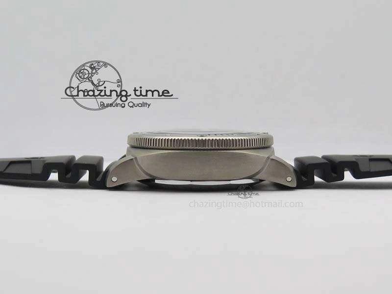 Breathable PAM719 S Titanium “Pole2Pole ” V6F 1:1 Best Edition On Black Rubber Strap P.9001 Super Clone 8474