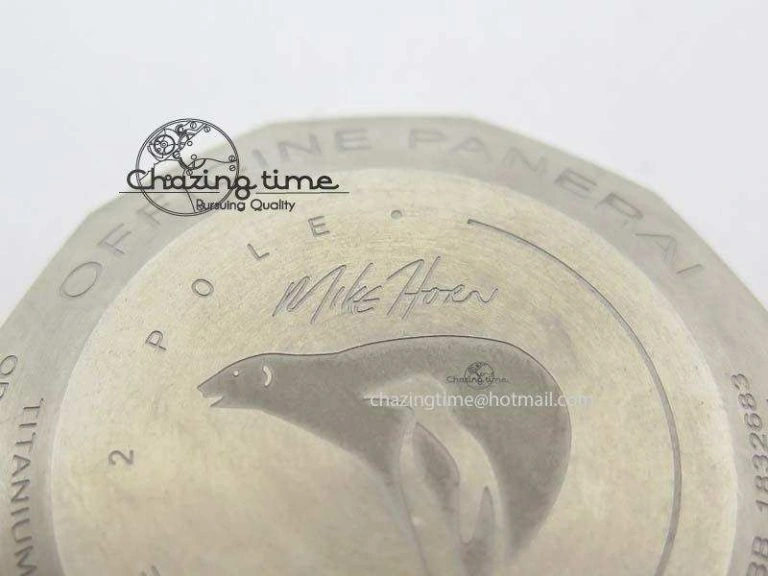 Breathable PAM719 S Titanium “Pole2Pole ” V6F 1:1 Best Edition On Black Rubber Strap P.9001 Super Clone 8474