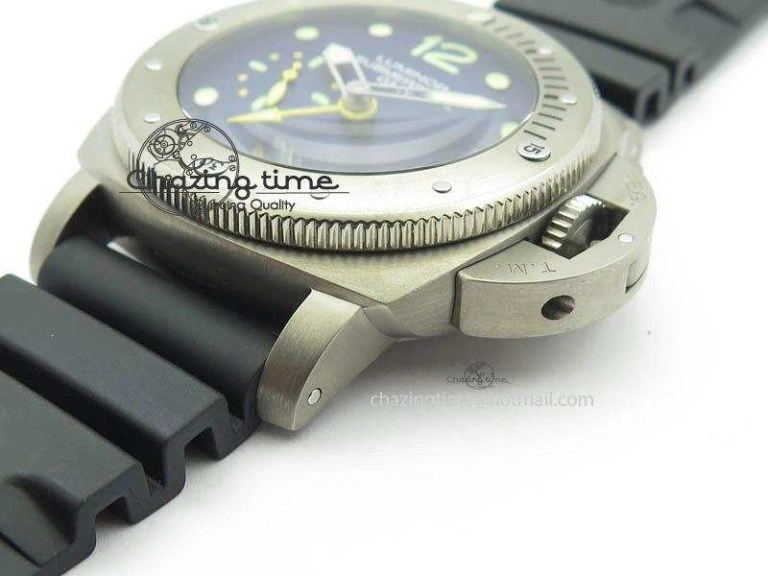 PAM719 S Titanium “Pole2Pole ” VSF 1:1 Best Edition On Black Rubber Strap P.9001 Super Clone EasyMatch 8443