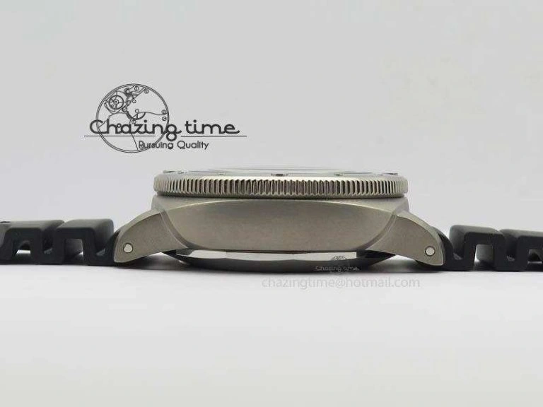 PAM719 S Titanium “Pole2Pole ” VSF 1:1 Best Edition On Black Rubber Strap P.9001 Super Clone EasyMatch 8443
