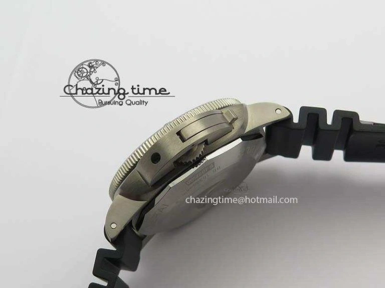 PAM719 S Titanium “Pole2Pole ” VSF 1:1 Best Edition On Black Rubber Strap P.9001 Super Clone EasyMatch 8443