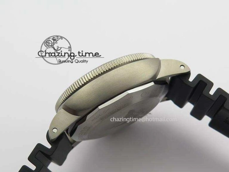 PAM719 S Titanium “Pole2Pole ” VSF 1:1 Best Edition On Black Rubber Strap P.9001 Super Clone EasyMatch 8443