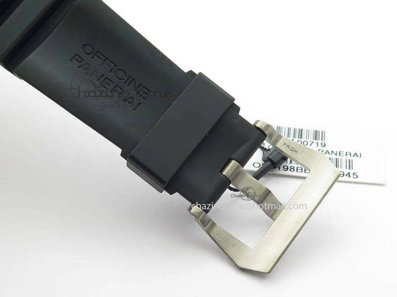 PAM719 S Titanium “Pole2Pole ” VSF 1:1 Best Edition On Black Rubber Strap P.9001 Super Clone EasyMatch 8443