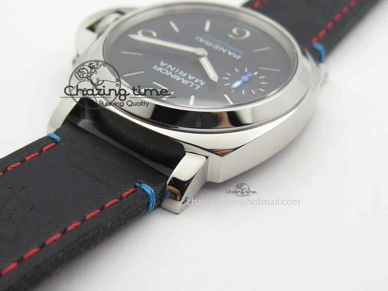 Flexible PAM724 S ZF 1:1 Best Edition “Oracle Team USA 8 Days Acciaio” On Black Leather Strap P5000 Clone 8467