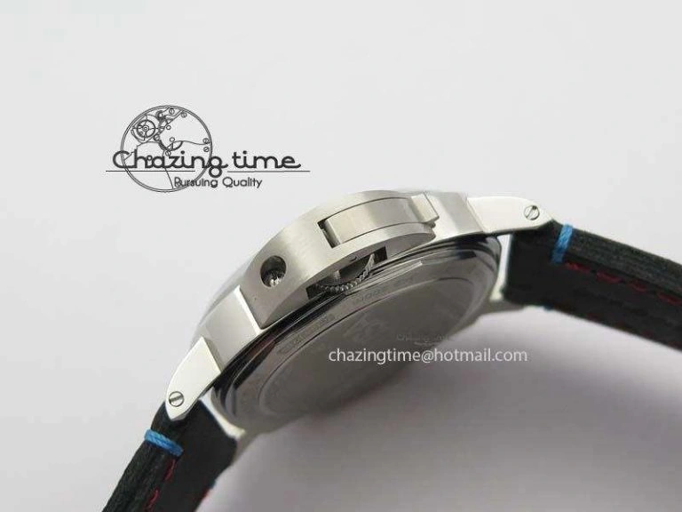 Flexible PAM724 S ZF 1:1 Best Edition “Oracle Team USA 8 Days Acciaio” On Black Leather Strap P5000 Clone 8467