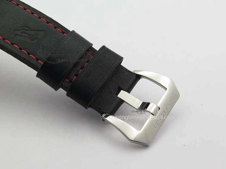Flexible PAM724 S ZF 1:1 Best Edition “Oracle Team USA 8 Days Acciaio” On Black Leather Strap P5000 Clone 8467