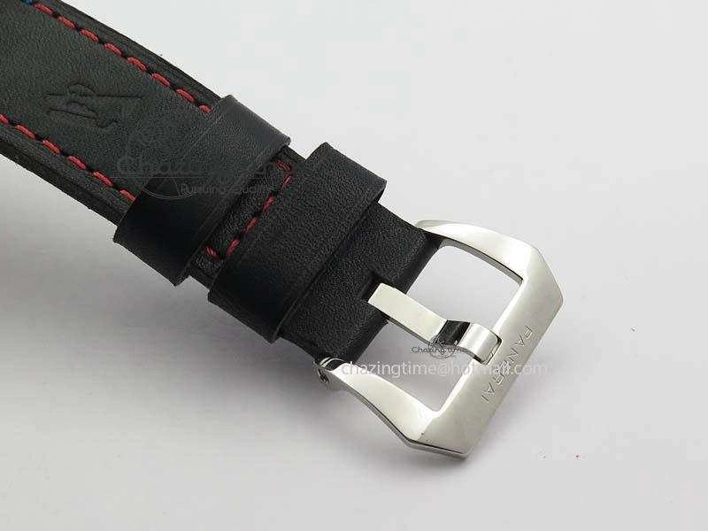 Flexible PAM724 S ZF 1:1 Best Edition “Oracle Team USA 8 Days Acciaio” On Black Leather Strap P5000 Clone 8467
