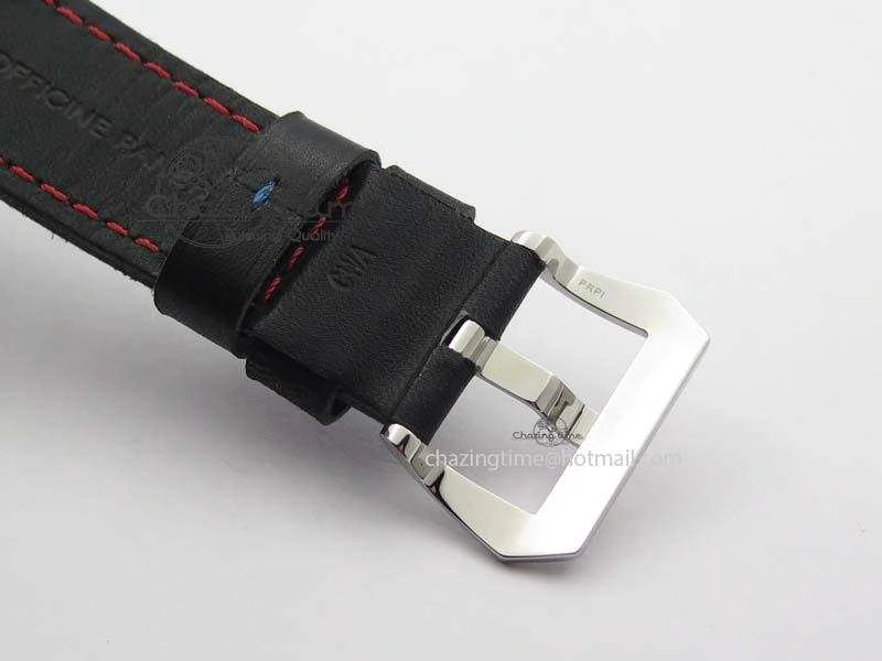 Flexible PAM724 S ZF 1:1 Best Edition “Oracle Team USA 8 Days Acciaio” On Black Leather Strap P5000 Clone 8467