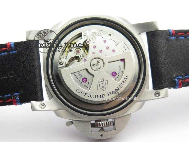PAM727 T America’s Cup V6F 1:1 Best Edition On Thick Black Leather Strap P Upgraded 8478