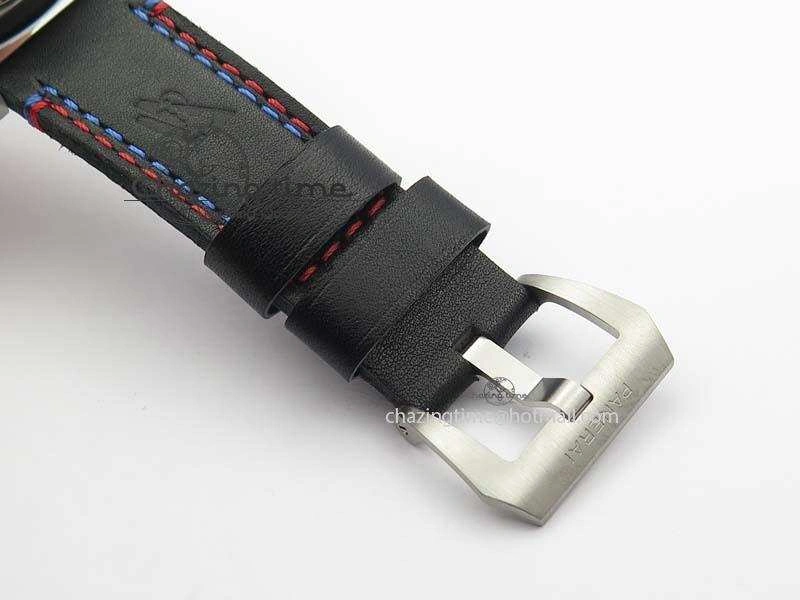 PAM727 T America’s Cup V6F 1:1 Best Edition On Thick Black Leather Strap P Upgraded 8478