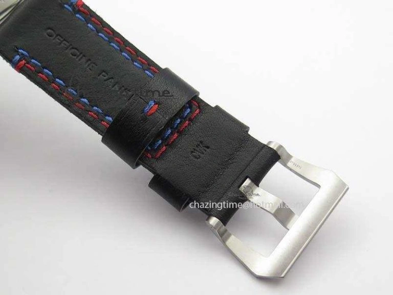 PAM727 T America’s Cup V6F 1:1 Best Edition On Thick Black Leather Strap P Upgraded 8478
