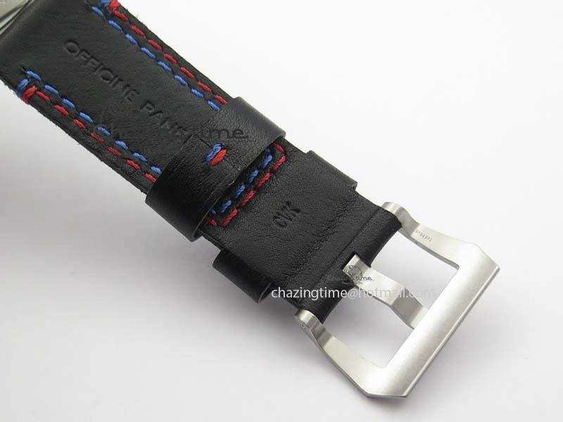 PAM727 T America’s Cup V6F 1:1 Best Edition On Thick Black Leather Strap P Upgraded 8478