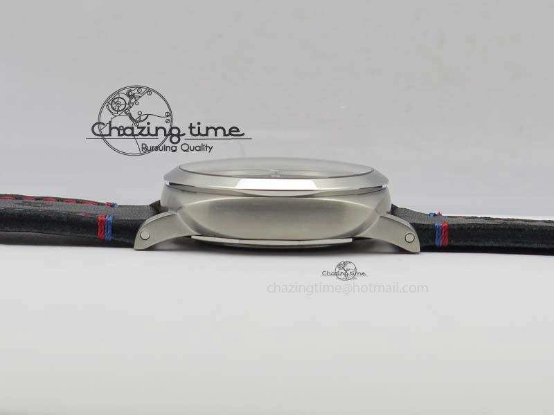 Original PAM727 T Lite V6F 1:1 Best Edition On Thick Black Leather Strap A23J 8472