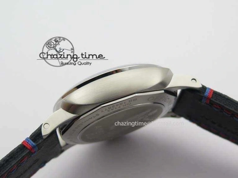 Original PAM727 T Lite V6F 1:1 Best Edition On Thick Black Leather Strap A23J 8472