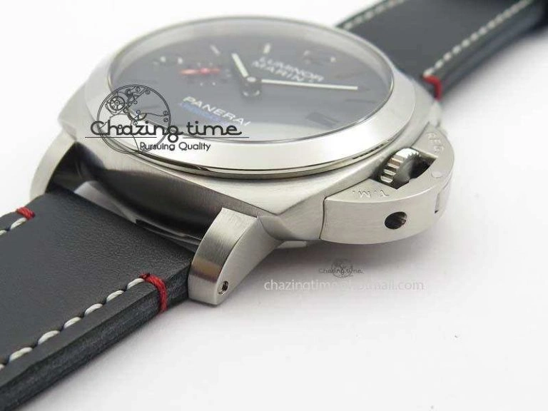 Reliable PAM732 S SF 1:1 Best Edition On Thick Black Leather Strap P 8477