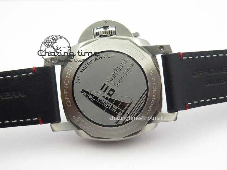 Reliable PAM732 S SF 1:1 Best Edition On Thick Black Leather Strap P 8477