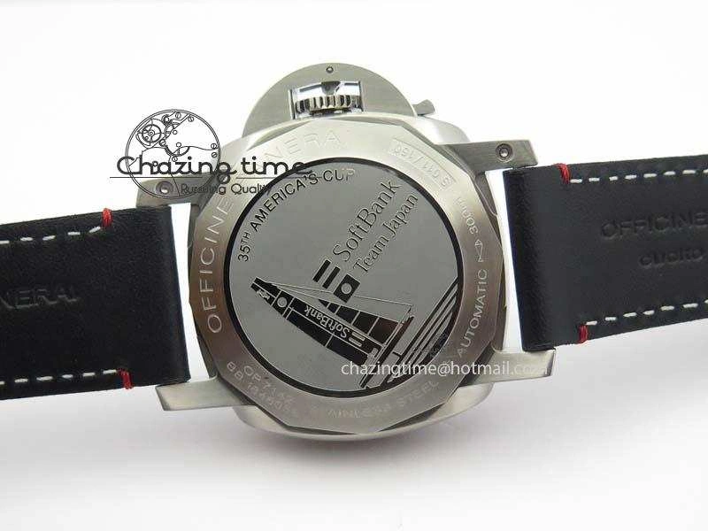 Reliable PAM732 S SF 1:1 Best Edition On Thick Black Leather Strap P 8477