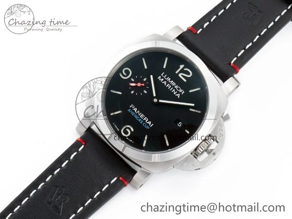 PAM732 W TTF 1:1 Best Edition on Black Leather Strap P Practical 8332