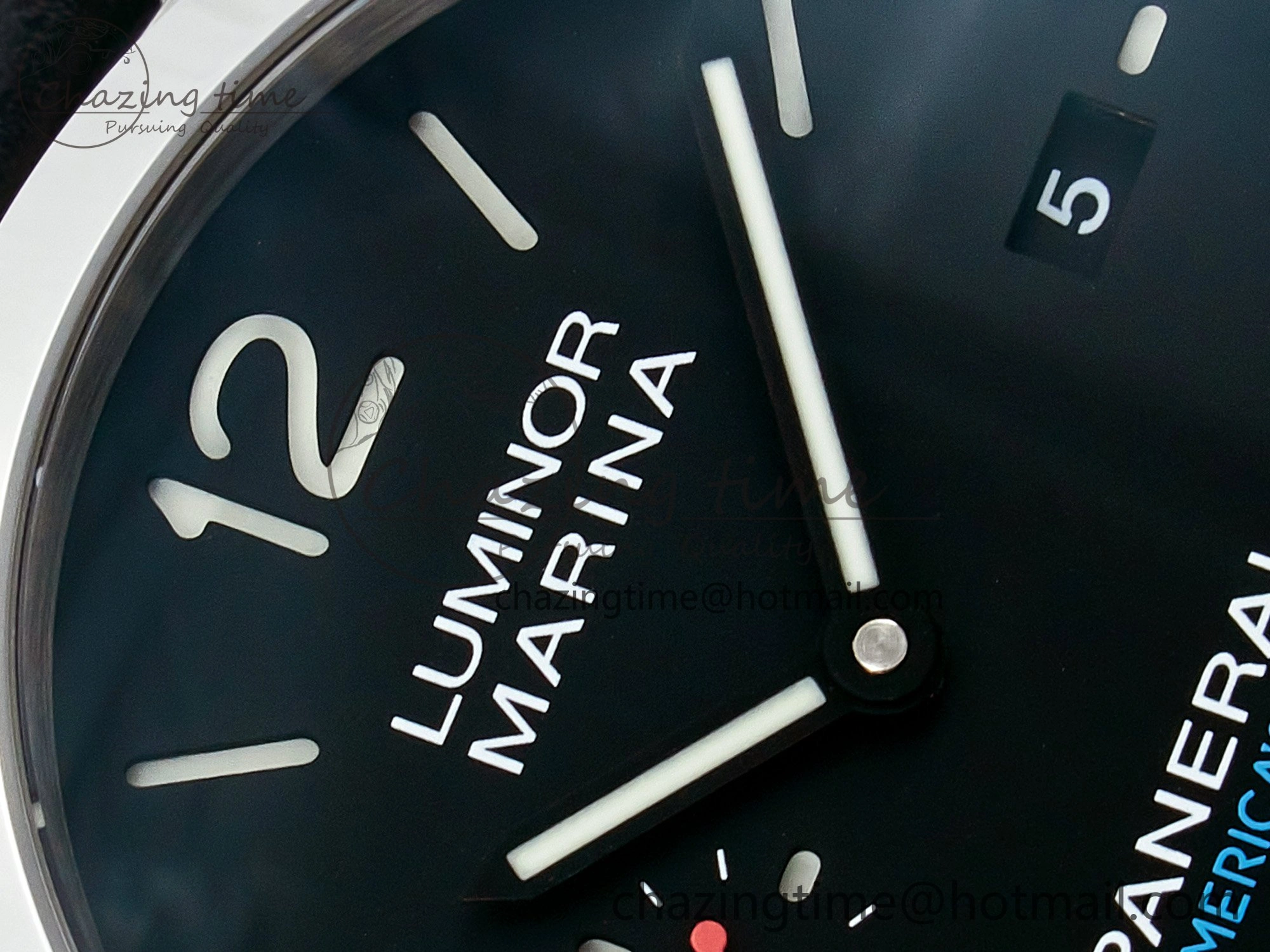 PAM732 W TTF 1:1 Best Edition on Black Leather Strap P Practical 8332