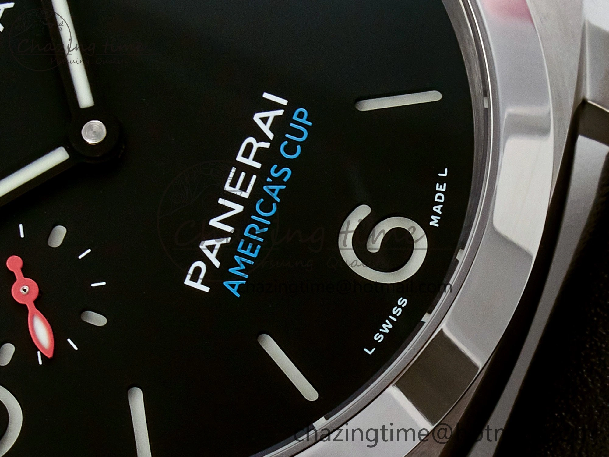 PAM732 W TTF 1:1 Best Edition on Black Leather Strap P Practical 8332