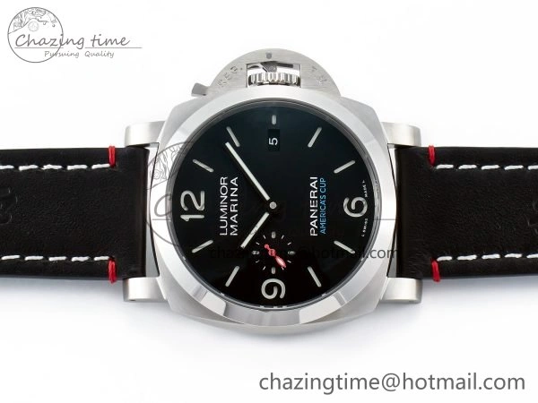 PAM732 W TTF 1:1 Best Edition on Black Leather Strap P Practical 8332