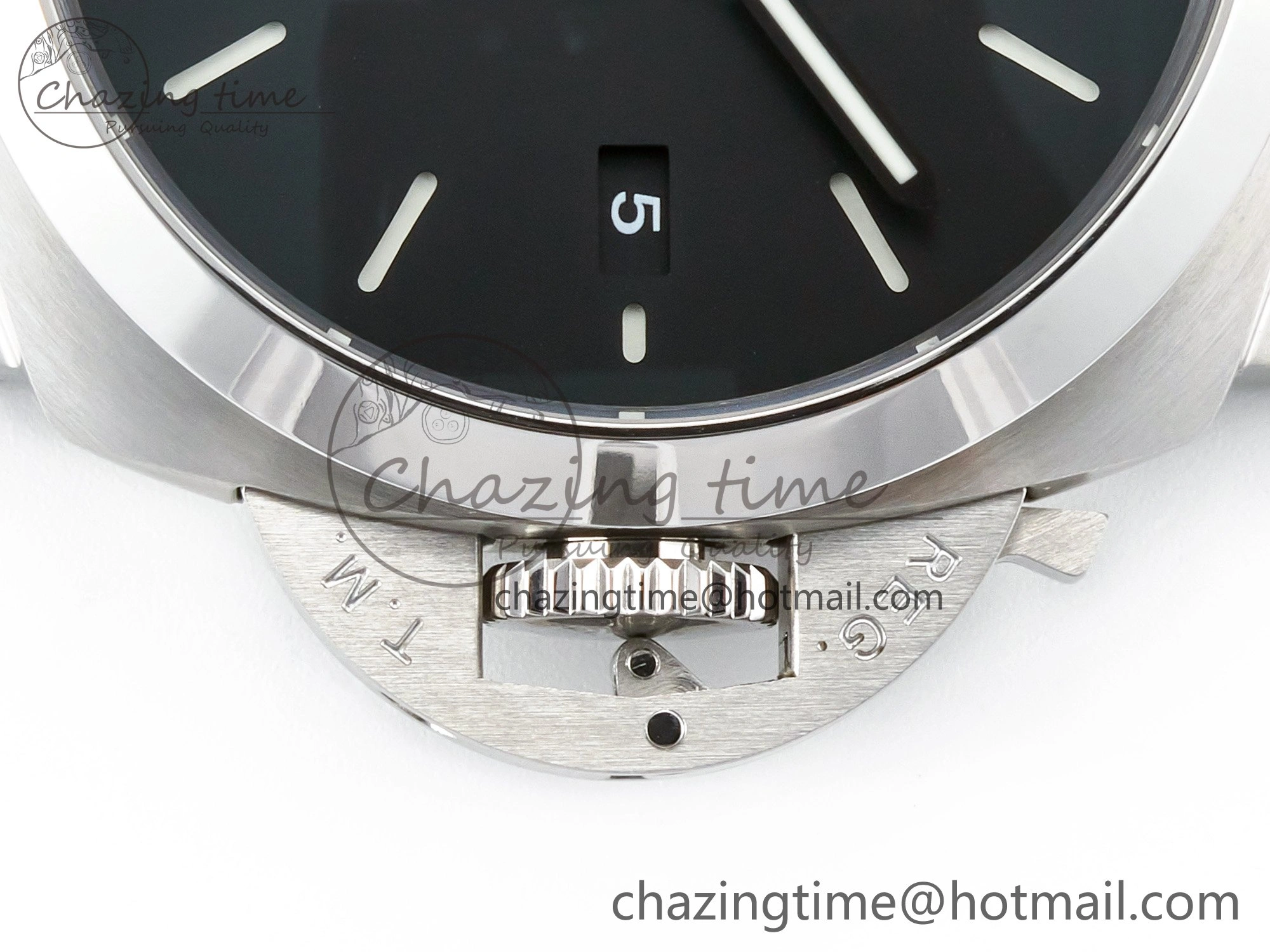 PAM732 W TTF 1:1 Best Edition on Black Leather Strap P Practical 8332