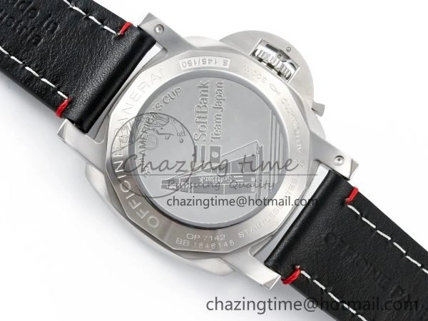PAM732 W TTF 1:1 Best Edition on Black Leather Strap P Practical 8332