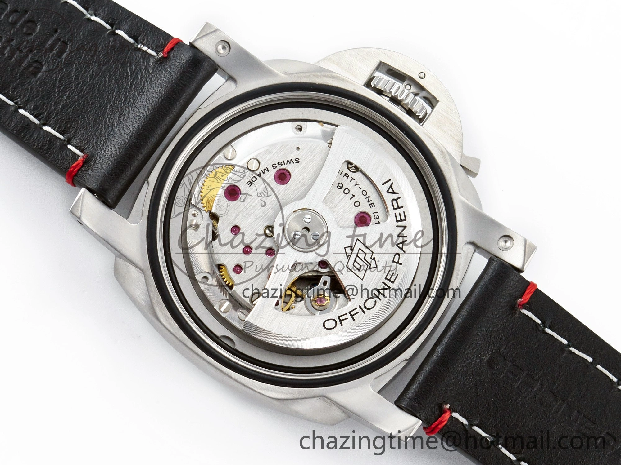 PAM732 W TTF 1:1 Best Edition on Black Leather Strap P Practical 8332