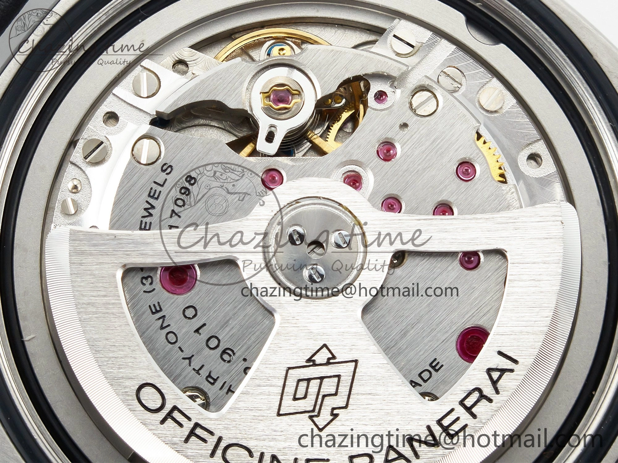 PAM732 W TTF 1:1 Best Edition on Black Leather Strap P Practical 8332