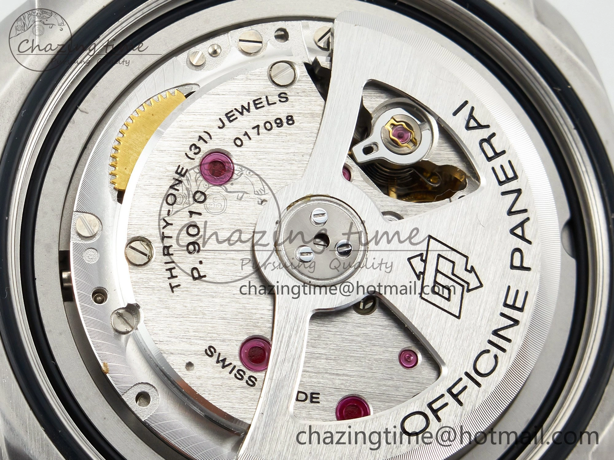 PAM732 W TTF 1:1 Best Edition on Black Leather Strap P Practical 8332