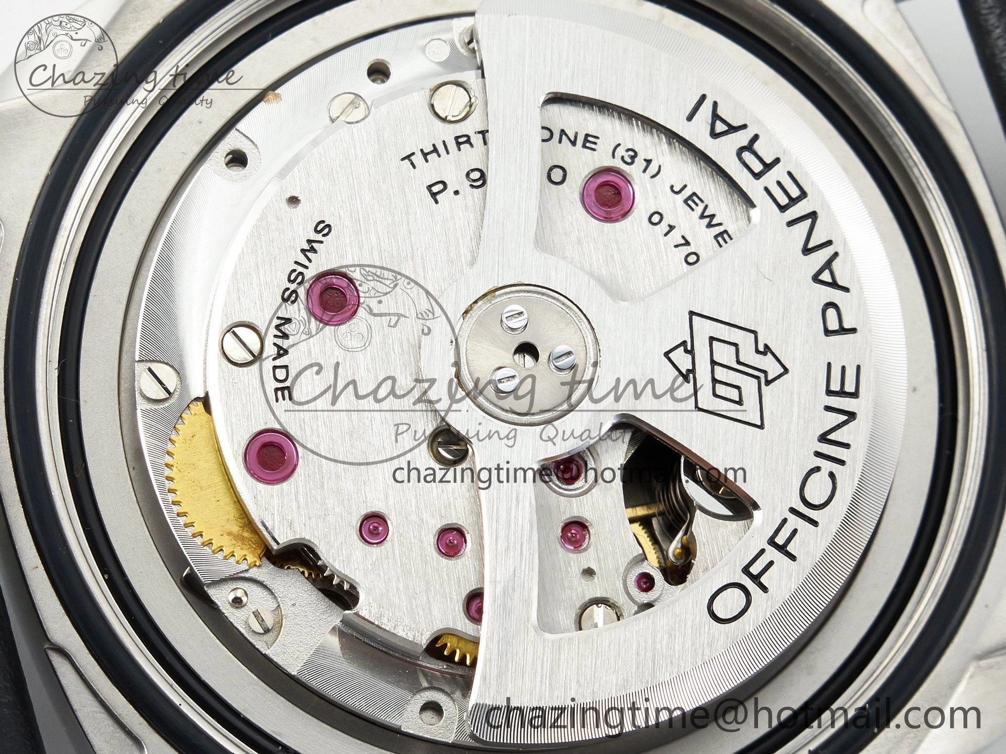 PAM732 W TTF 1:1 Best Edition on Black Leather Strap P Practical 8332